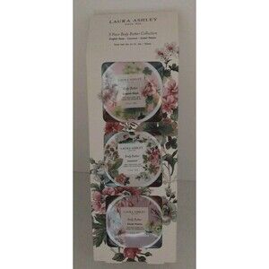 Laura Ashley Body Butter Combo-3-1.7 Oz(Coconut, English Rose, Sweet Peony)